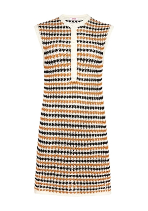 ERES Inedite striped knitted dress - White