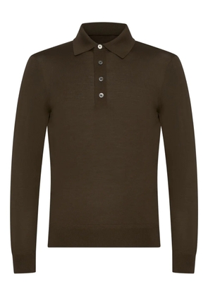 TOM FORD buttoned polo shirt - Brown