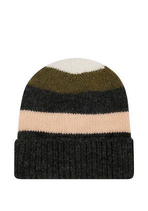 Alanui striped alpaca beanie - Black