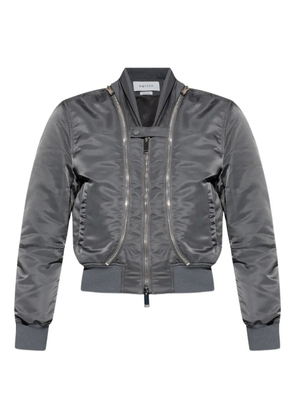 Alexander McQueen double-zip bomber jacket - Grey