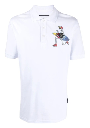 Philipp Plein graphic-print polo shirt - White
