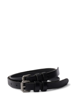Prada leather belt - Black