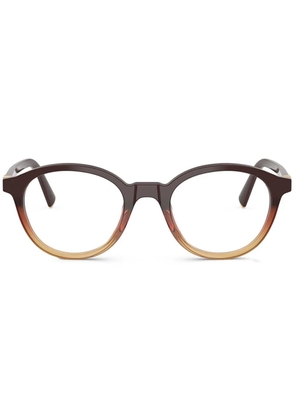 Miu Miu Eyewear round-frame glasses - Brown