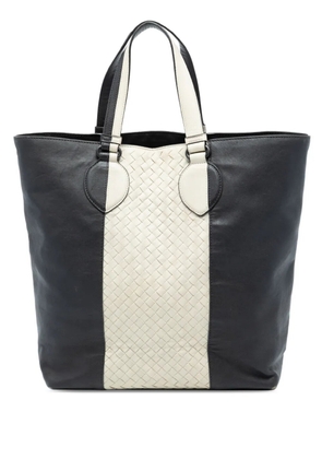 Bottega Veneta Pre-Owned 2012-2025 Bicolor Nappa Intrecciato Convertible Tote satchel - Black