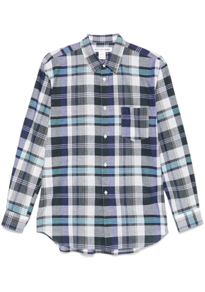 Comme Des Garçons Shirt checked shirt - Blue