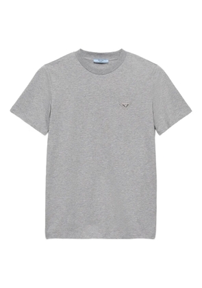 Prada logo-patch T-shirt - Grey