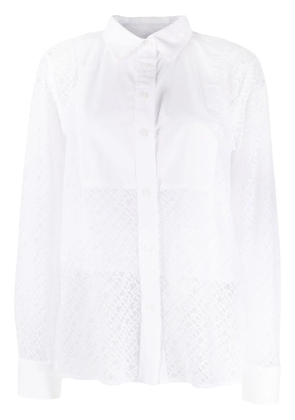 Tommy Hilfiger monogram lace shirt - White