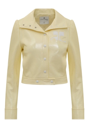 Courrèges logo-detail jacket - Yellow