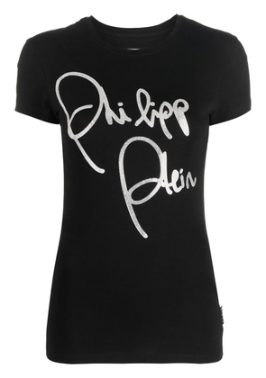 Philipp Plein logo-print cotton T-shirt - Black
