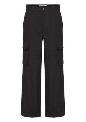 Valentino Garavani wide-leg cargo trousers - Black