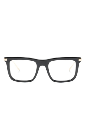 Gucci Eyewear rectangular-frame lens-decal glasses - Black