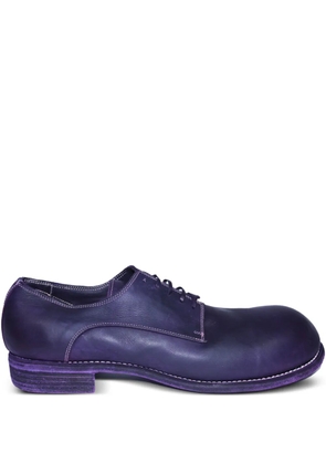 Guidi lace-up round-toe boots - Purple