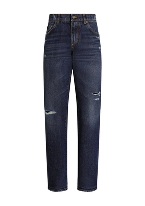 Dolce & Gabbana distressed ripped jeans - Blue
