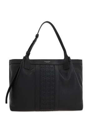 Serapian woven-panel tote bag - Black