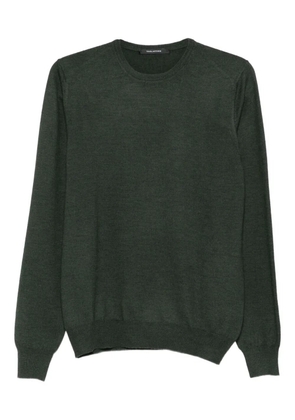 Tagliatore round-neck long-sleeve sweater - Green