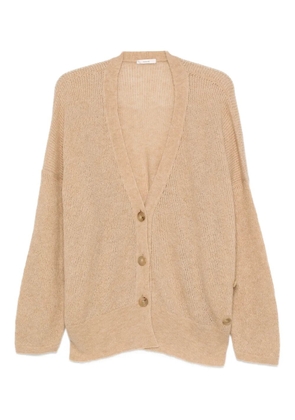 Haikure ribbed cardigan - Neutrals