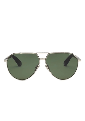 Philipp Plein Eyewear double-bridge pilot-frame sunglasses - Silver