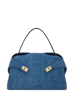 Ferragamo Hug Soft denim shoulder bag - Blue