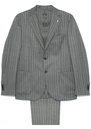LUIGI BIANCHI MANTOVA pinstriped suit - Grey