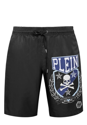 Philipp Plein Skull & Bones swim shorts - Black