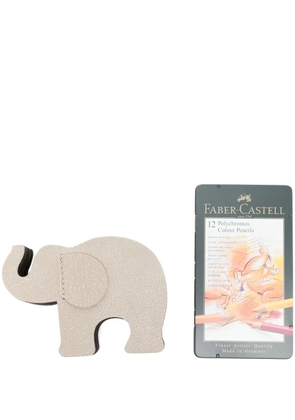 Graf von Faber-Castell elephant leather pen holder - Neutrals
