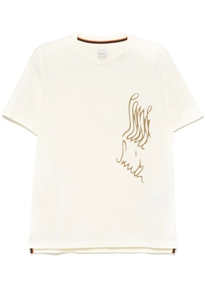 Paul Smith stretched logo-print T-shirt - Neutrals