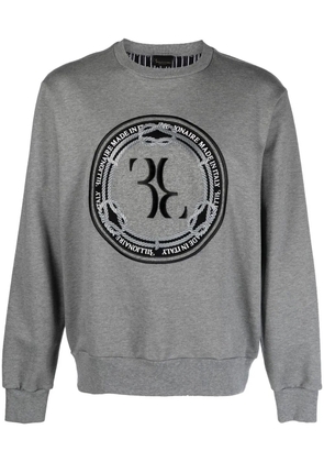 Billionaire logo-print cotton sweatshirt - Grey