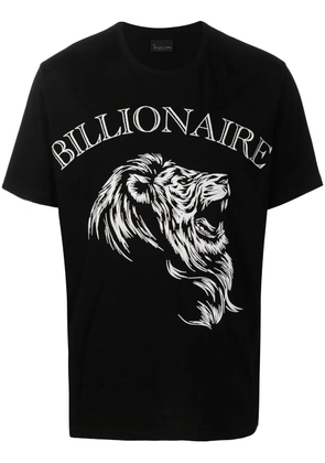 Billionaire graphic-print cotton T-shirt - Black