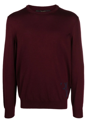 Billionaire monogram-embroidered knitted jumper