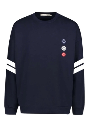 Joshua Sanders x Smiley® stripe-detail sweatshirt - Blue