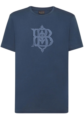 Billionaire logo-appliqué cotton T-shirt - Blue
