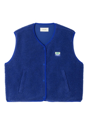 American Vintage patch sleeveless jacket - Blue