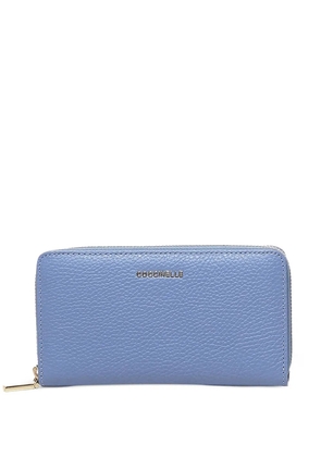 Coccinelle grain-leather zip-around wallet - Blue