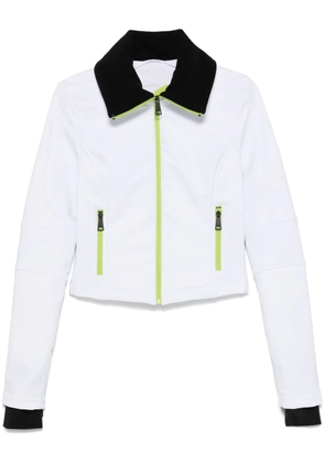 Khrisjoy glitter-detail ski jacket - White