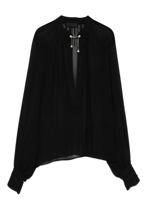LIU JO embellished blouse - Black