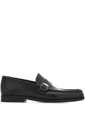 Ferragamo Gancini saddle-strap loafers - Black