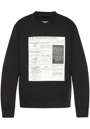 MM6 Maison Margiela printed sweatshirt - Black