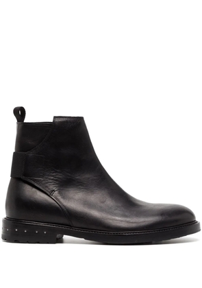 Nicolas Andreas Taralis 30mm leather boots - Black