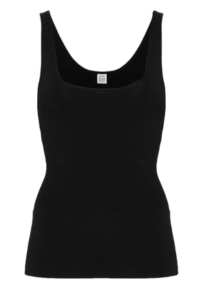 TOTEME fine-knit tank top - Black
