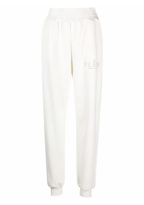 Philipp Plein Iconic Plein high-waisted trackpants - Neutrals