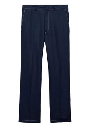 Prada linen trousers - Blue