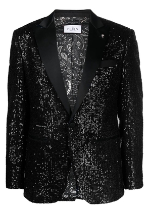 Philipp Plein sequin-embellished blazer - Blue