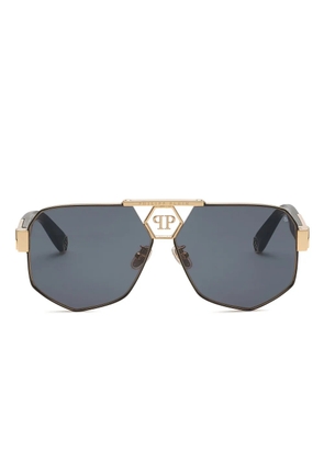 Philipp Plein Eyewear Plein Badge sunglasses - Black