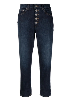 DONDUP high-waisted cropped jeans - Blue
