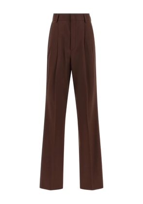 ARMARIUM pleated-front wool trousers - Brown