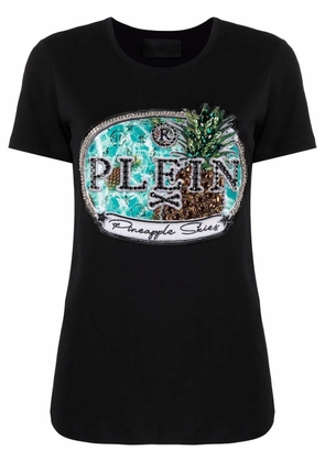 Philipp Plein crystal-embellished short-sleeve T-shirt - Black