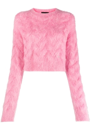 DSQUARED2 brushed mohair-blend jumper - Pink