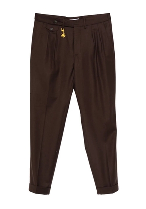 Manuel Ritz double-pleat trousers - Brown