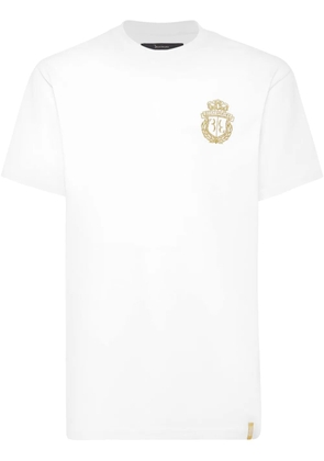 Billionaire Embroidered Crest T-Shirt - White