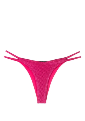 Philipp Plein crystal-embellished thong - Pink